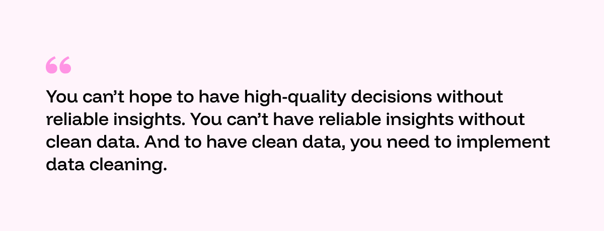Data cleaning