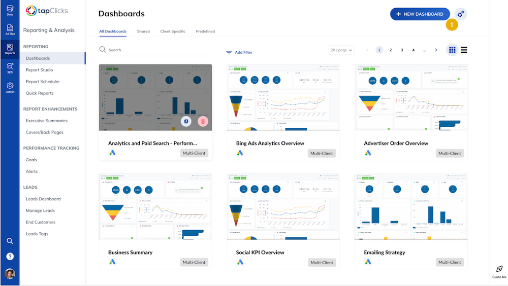 marketing agency reporting tools tapclicks